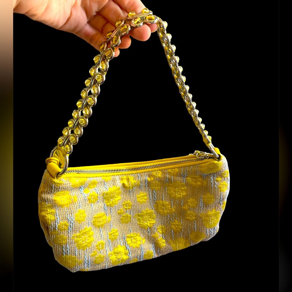 Vintage Yellow Butterfly Chain Elliot Luca Handbag